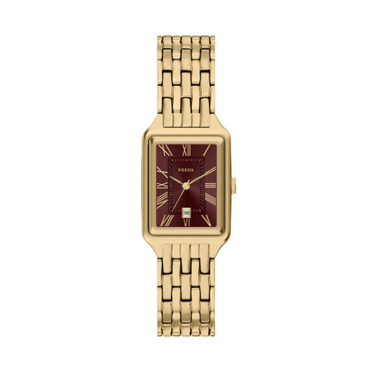 ES5512 Gold Tone Rectangle Fossil Watch