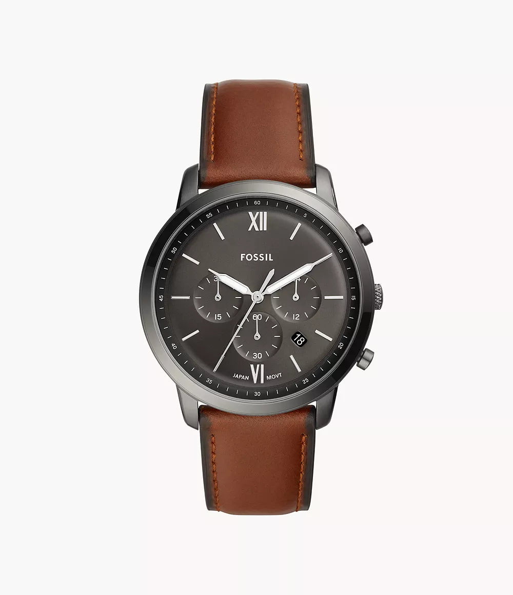 FS5512 Mens Fossil Neutra Chronograph Amber Leather Watch
