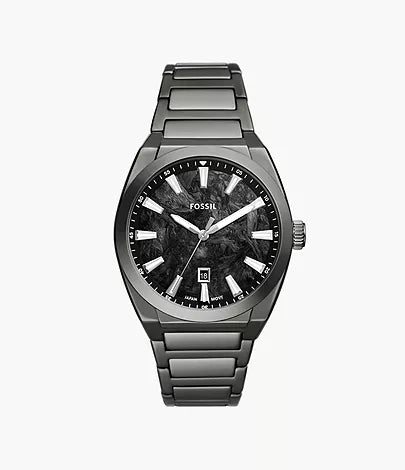 Everett Three-Hand Date Stainless Steel Watch