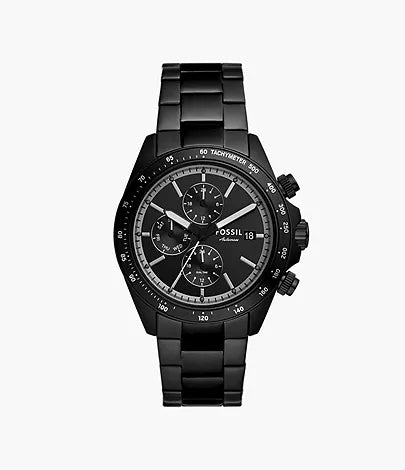 Autocross Multifunction Black Stainless Steel Watch