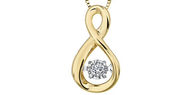 D12 20111 10Ky .02 Diamond Infinity Pendant