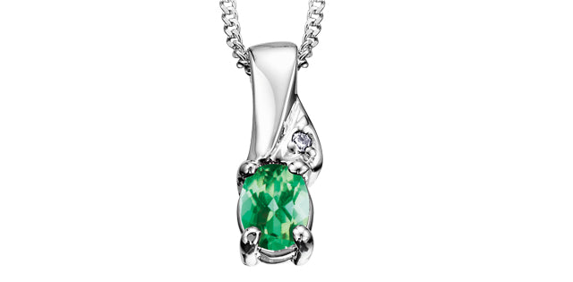 Emerald & Dia .005ct P2008W/5C-10