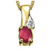 Ruby & Dia .001 10Ky Pendant P2008/7C-10
