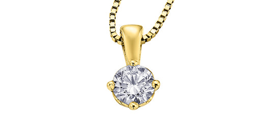 18Ky Pendant .25ct Diamond Pendant Eternal Flame Collection