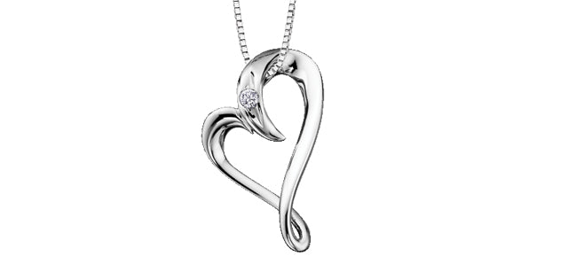 PP2629C Canadian Diamond Heart Necklace