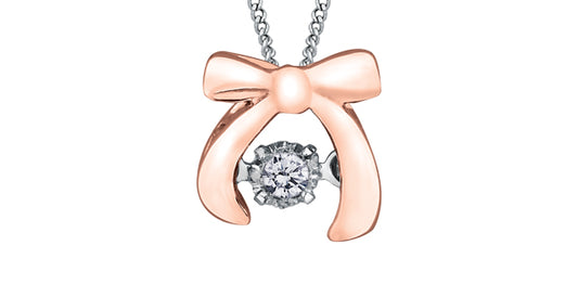 .02 Dia 10Kr Pulse Necklace PP3435RW/02CX-10