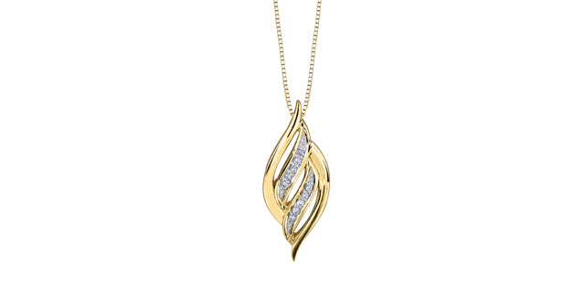 P3483C-10 10KY Diamond Pendant .03ct