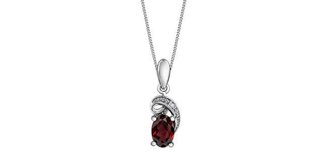 DD7563 10KW Rhodolite Garnet  Pendant