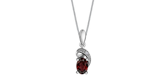 DD7563 10KW Rhodolite Garnet  Pendant