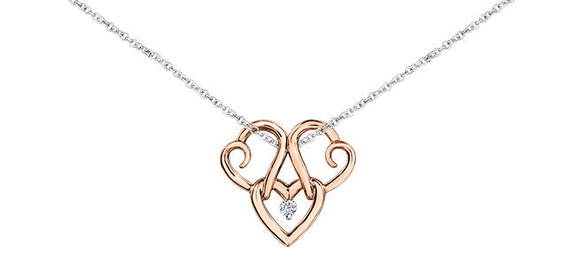 AM473 Dia Pendant 10Kr&w .04ct