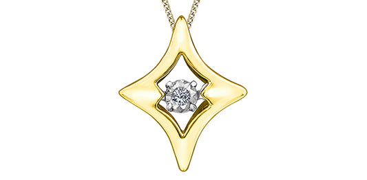 .01ct Dia 10Kyw Pulse Pendant p4268yw/01c-10