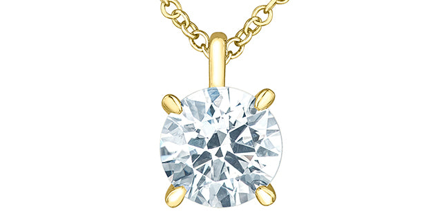 LG .60ctw VS 14Ky Solitaire Pendant (with cert) Lab Grown Diamond