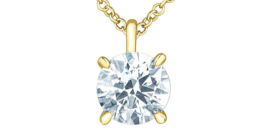 LG .60ctw VS 14Ky Solitaire Pendant (with cert) Lab Grown Diamond