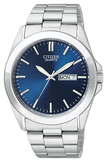 BF0580-57L-Citizen Silver and Blue Quartz watch