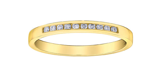 DX552Y10 Diamond Ring 10ky 0.10tcw