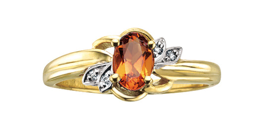 10Ky Gem Ring .02ctw Dia R51R73