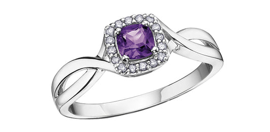 DX533 Gemstone & Dia Ring .07ctw