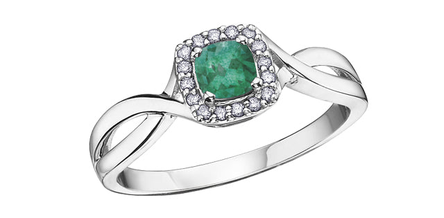 DX533 Gemstone & Dia Ring .07ctw