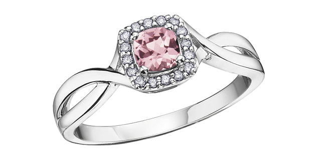 DX533 Gemstone & Dia Ring .07ctw