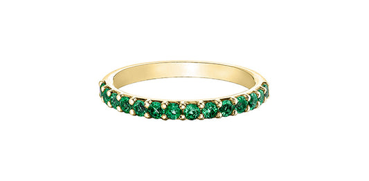 DX822YEM 10ky CREATED Emerald Ring