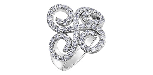 DX833W100 Dia Ring 10kw 1.00tcw