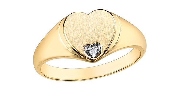 DD701 10Ky .007ct Dia Heart Ring