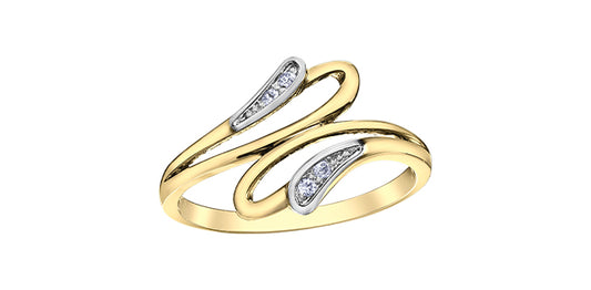10KY Diamond Design Ring .04ctw