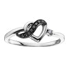 DD2465 Dia Ring 10kw blk dia 0.01ct