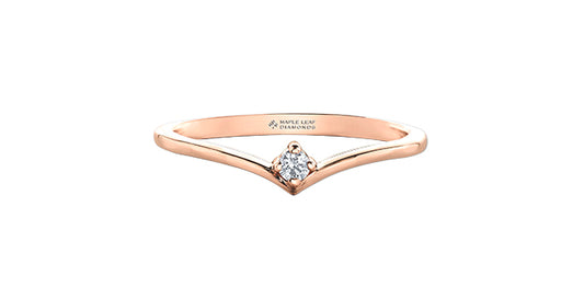 10KR Canadian Diamond Ring .047ct
