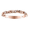 10k Rose Gold Diamond Scottish Thistle Band
