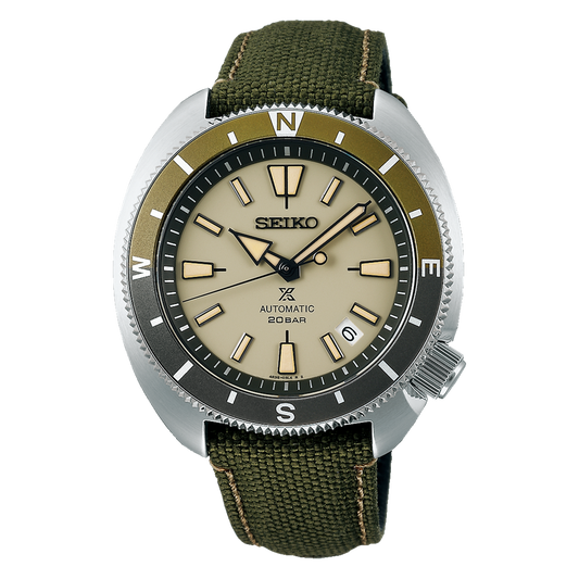 SRPG13K1-Seiko Automatic Prospex Green Dial Green Canvas Band