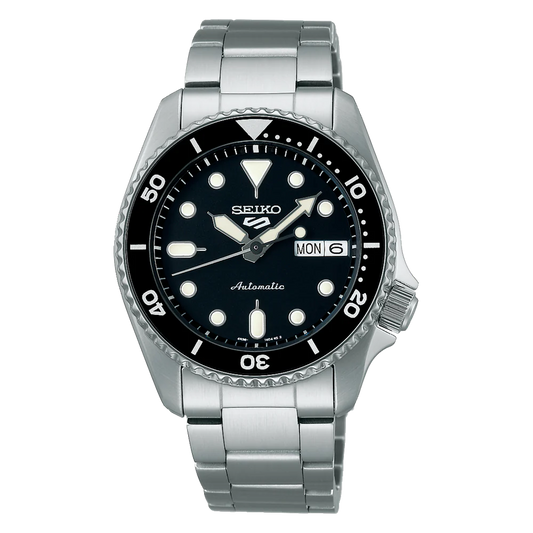 Seiko 5 38mm Black Automatic Watch SRPK29K1F