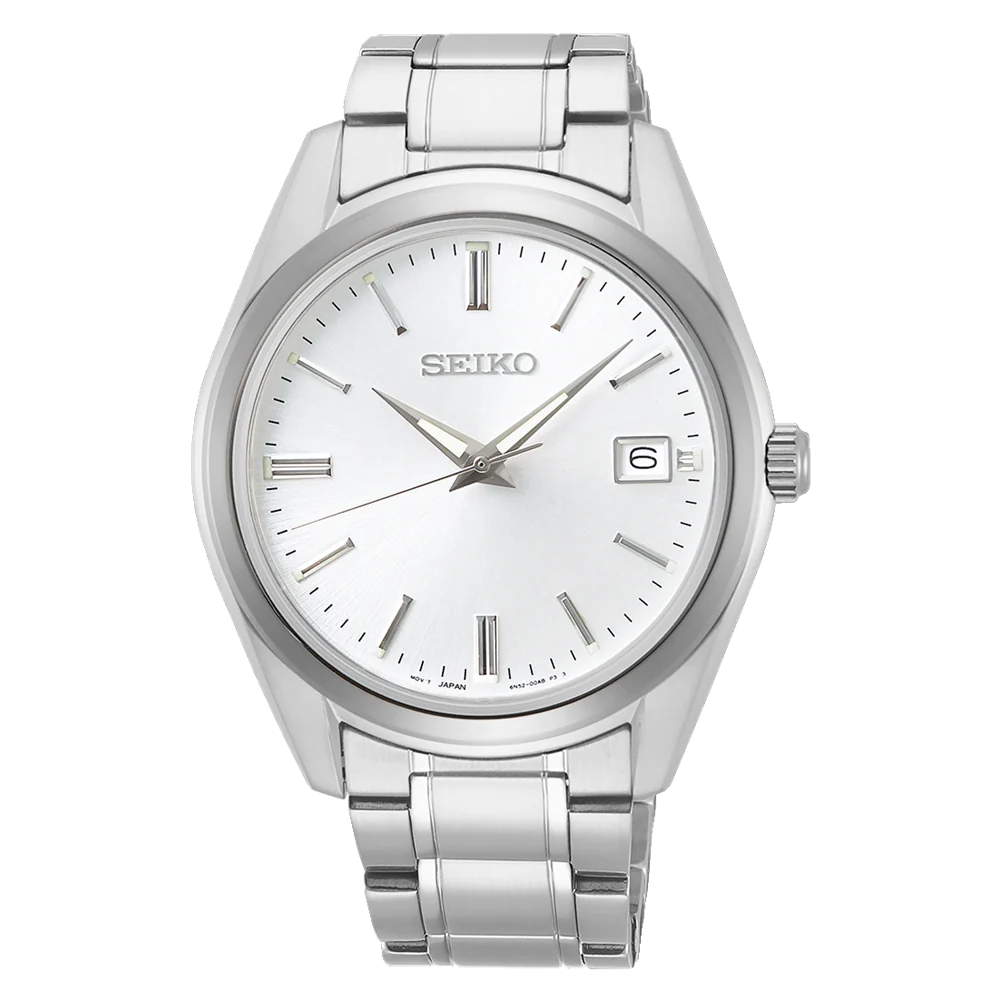 SUR307P1 Seiko Silver Tone Quartz Sapphire Crystal