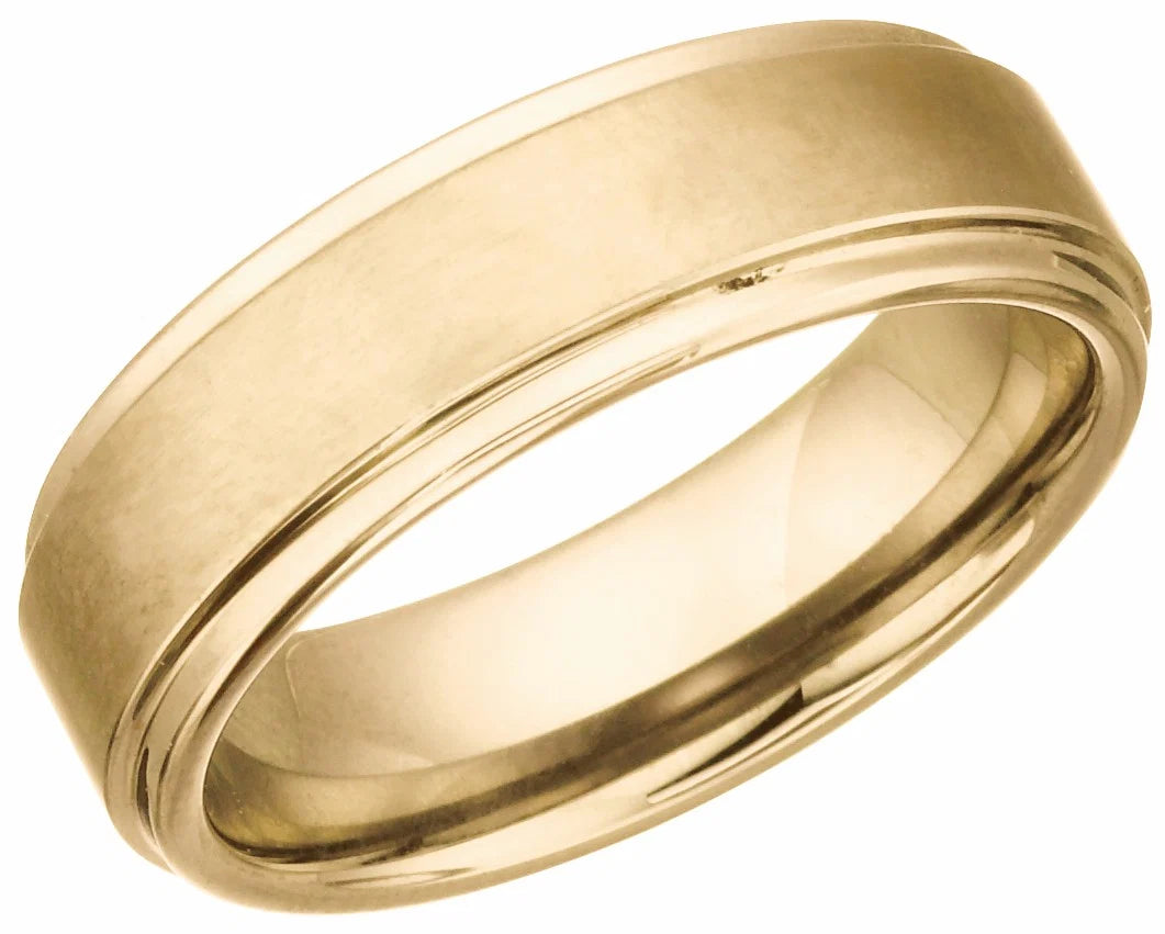 TUR41 Gold Coloured Tungsten Band