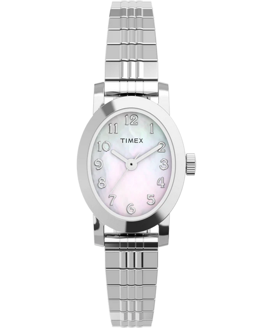 Timex Cavatina Silver-Tone Expansion Band Watch