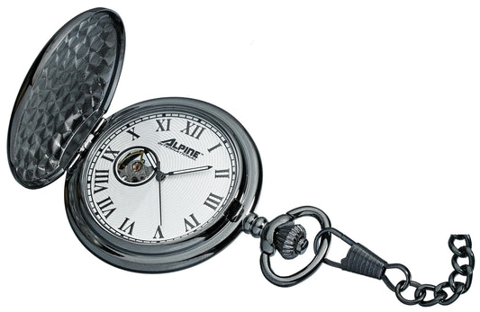 Pocket Watch Black Manual Wind Up
