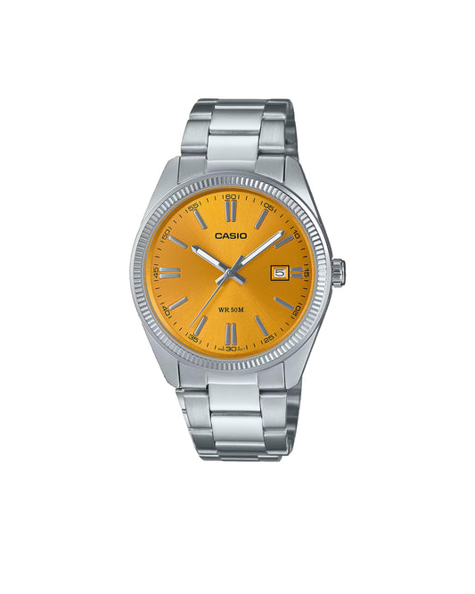 MTP1302D-9AV Yellow Dial Casio Vintage Watch