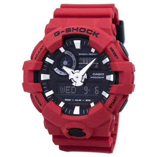 GA700-4A Red G Shock Black Face
