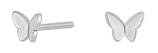 NELLIE Ear 4mm RPS 925 Butterfly Studs