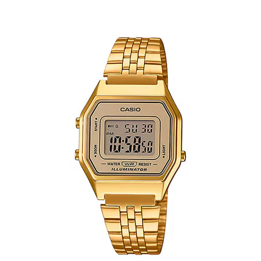 LA680WGA-9VT Vintage Casio Digital Gold Tone