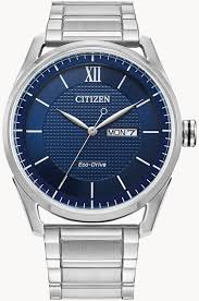 AW0081-54L Citizen Eco-Drive Mens Stainless/Blue Dial