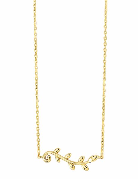 14k Vine Bar Necklace