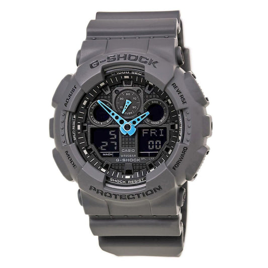 GA100C-8A Casio G Shock Black Blue Hands
