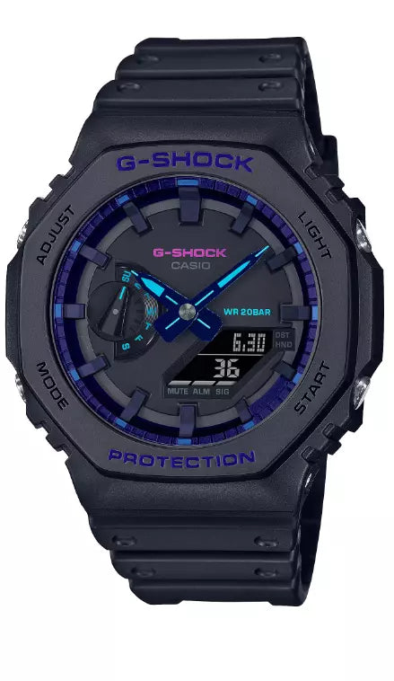 GA2100VB-1A G Shock Blue/Purple Accents