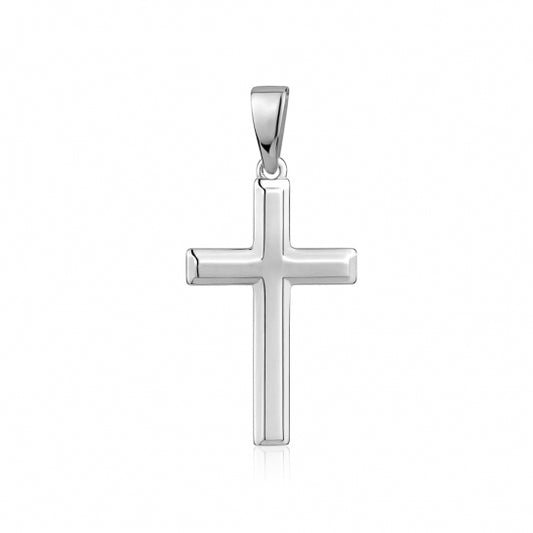 S105295P/10RH Silver Large Cross Pendant