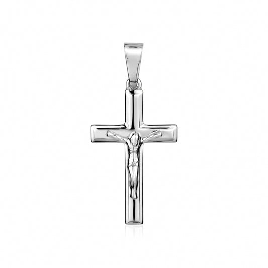 S122137P/2RH Silver Large Crucifix Pendant