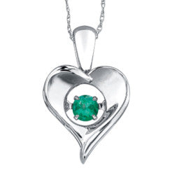 925 Emerald Pulse Heart