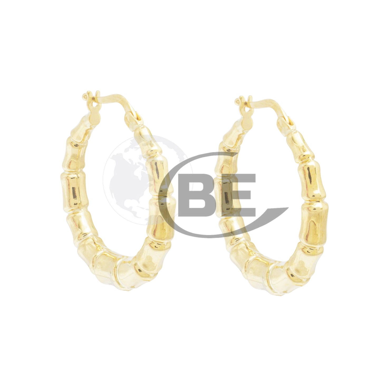 EY-B25-192 10K 2-Tone Hoop Earrings
