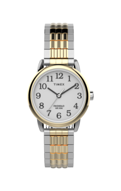 TW2V059009J-Timex Easy Reader 25mm Stainless Steel Expansion Band Watch