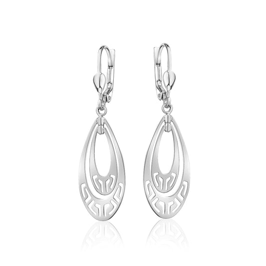 ZS-4721 Sterling Silver Dangle Earrings
